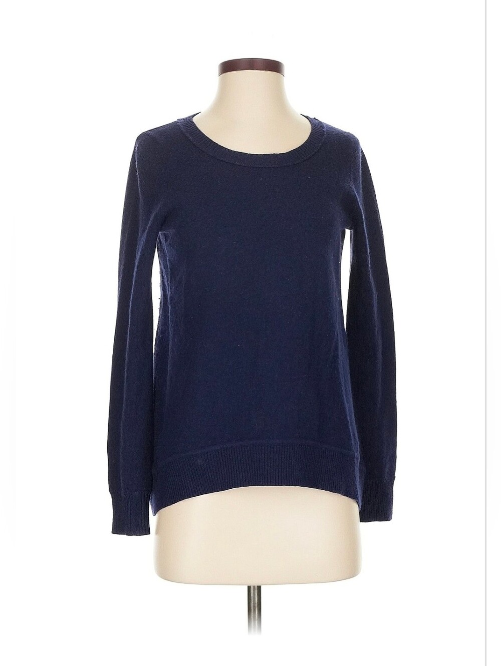 VINTAGE Diane von Furstenberg 100% Cashmere A Line Tunic Sweater Women S Navy